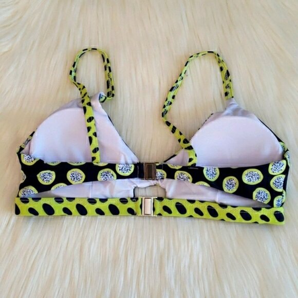 New Blue and Green Print Bikini Set Swimsuit - Picture 8 of 8